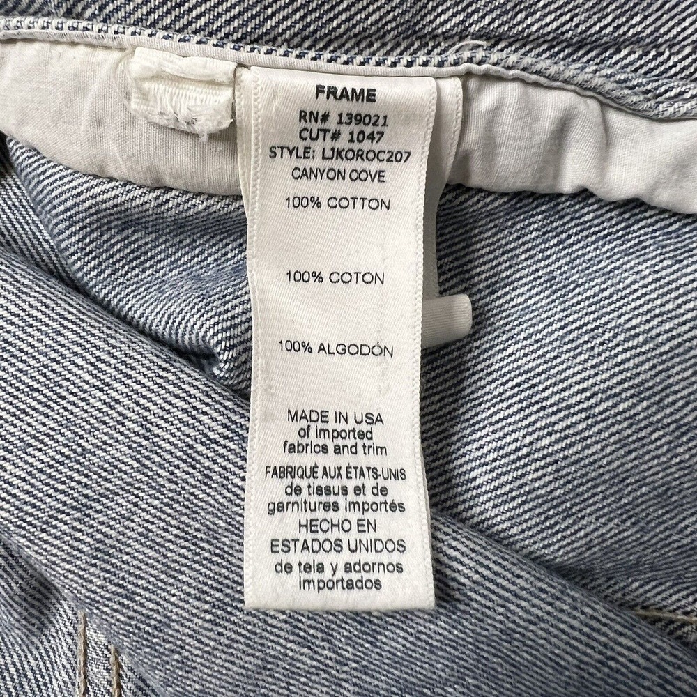 FRAME Le Vintage Jean Jacket In Canyon Cove Denim Womens XS - Picture 12 of 12